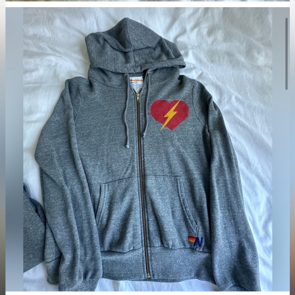 AVIATOR NATION BOLT HEART HOODIE